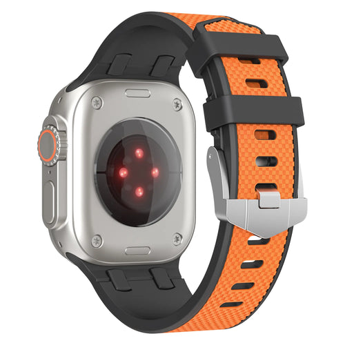 Apple Watch Sport Grain Strap (Black/Orange)