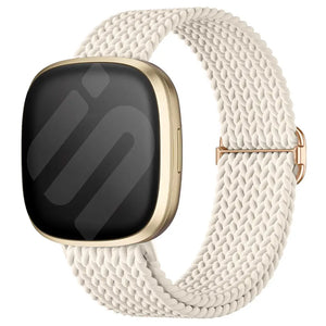 Fitbit Sense 2 Adjustable Woven Strap (Beige)
