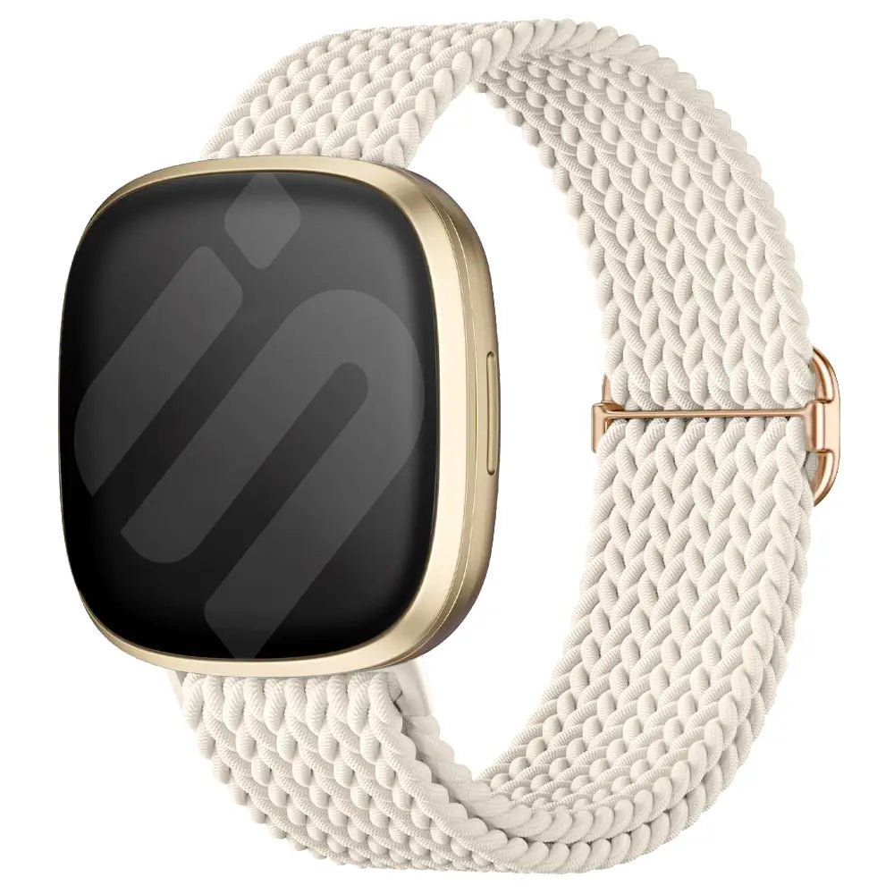 Fitbit Sense 2 Adjustable Woven Strap (Beige)