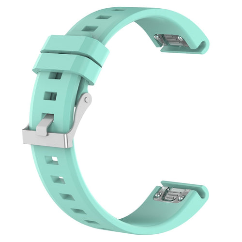 Garmin Forerunner 970 Glossy Silicone Strap (Aqua)