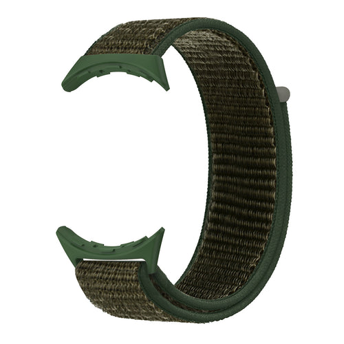 Google Pixel Watch 4 - 45mm Nylonarmband (Armee Grün)