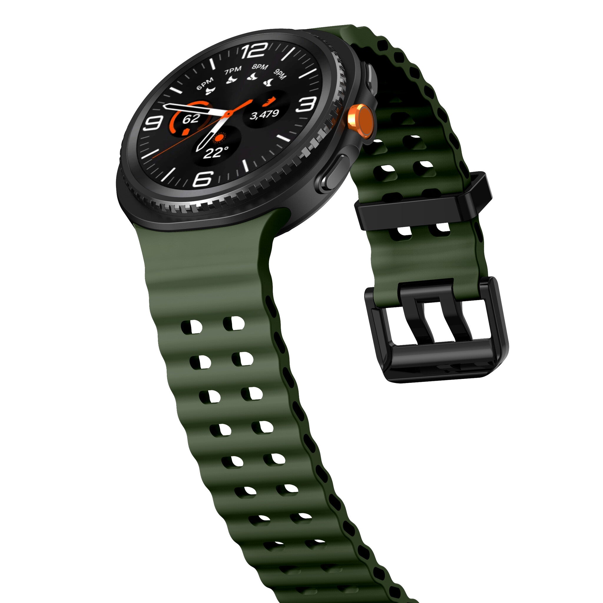 Samsung Galaxy Watch 8 - 44mm Ocean Strap (Army Green)
