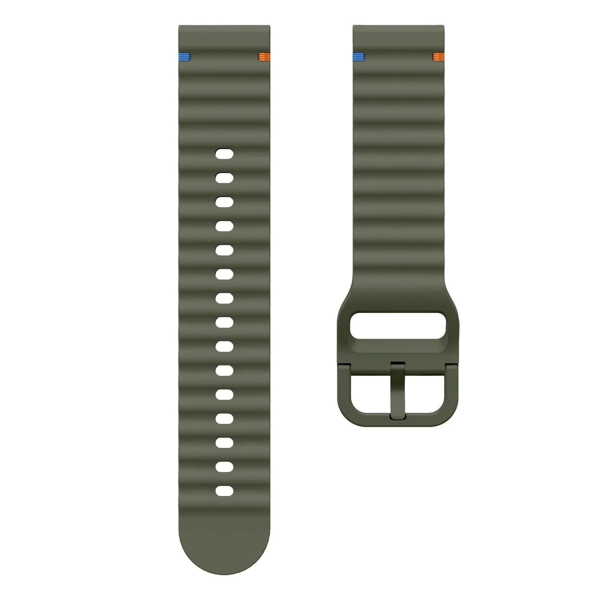 Coros Apex 2 wave Silikonarmband (Armeegrün)