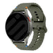 Samsung Galaxy Watch 42mm Wave Silikonarmband (Armeegrün)