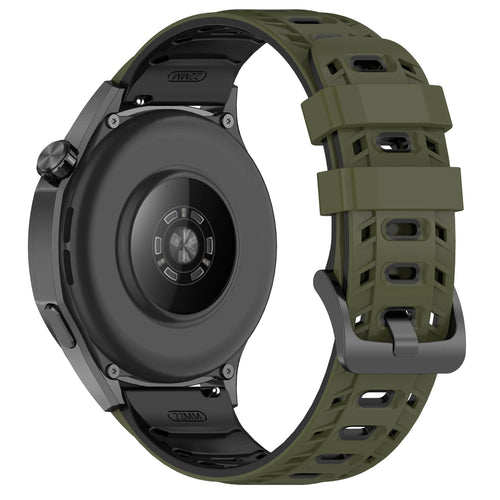 Motorola Moto Watch - 47mm Mecha Sportarmband (Armeegrün/Schwarz)