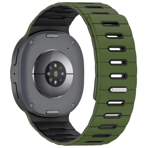 Samsung Galaxy Watch 9 - 40mm Magnetic Silicone Strap (Army Green/Black)
