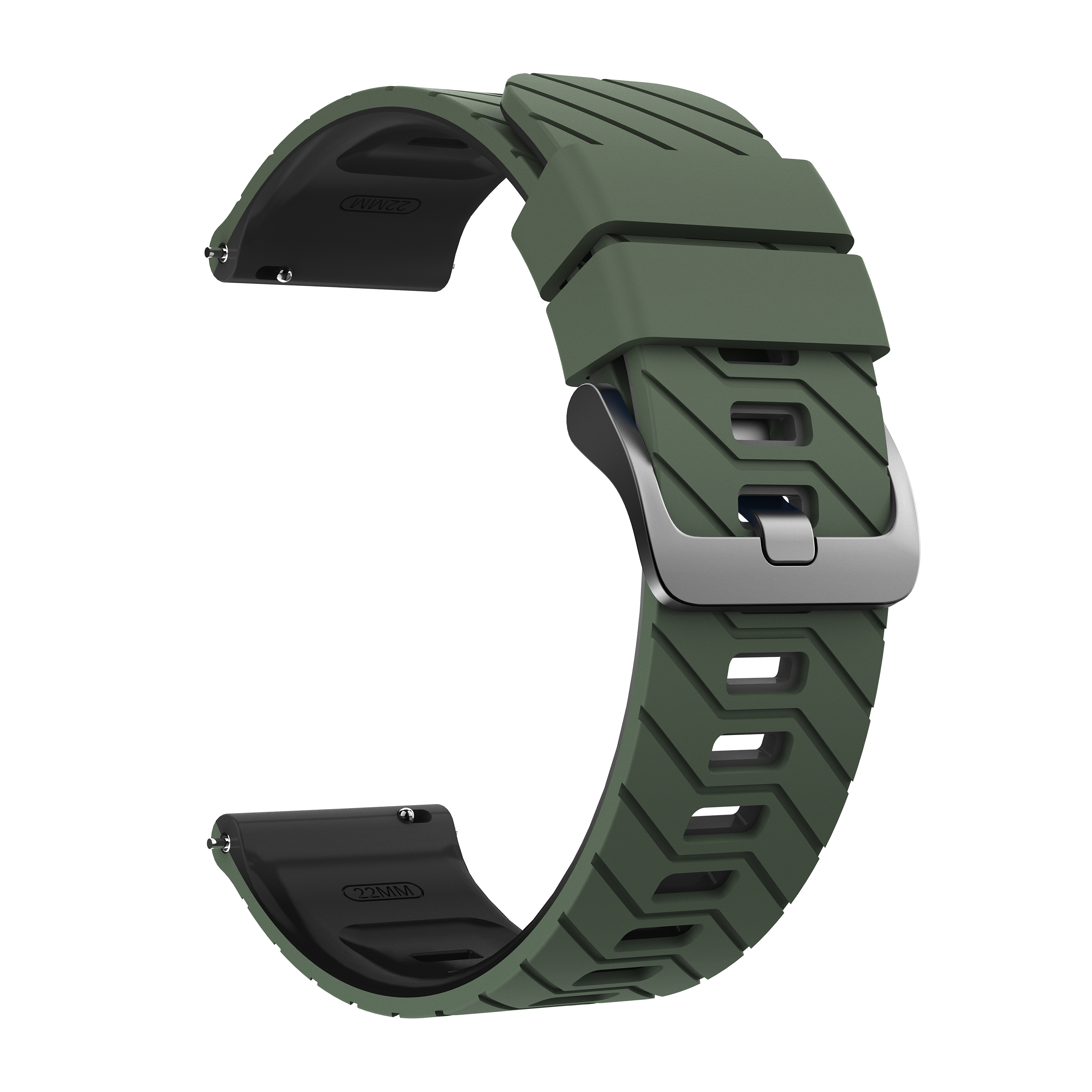 Suunto 9 Peak Twill Sportarmband (Grün/Schwarz)
