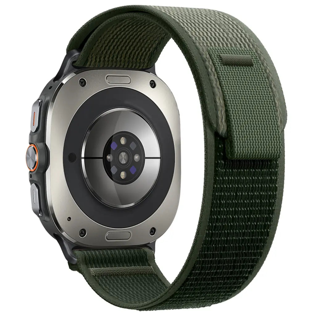 Samsung Galaxy Watch Ultra 2 Trail Nylonarmband (Armeegrün)