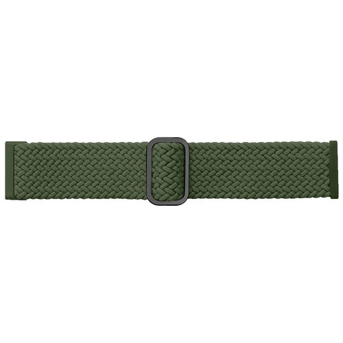 Fitbit Sense verstellbares gewebtes Armband (Armeegrün)