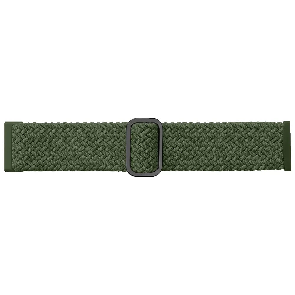 Fitbit Sense verstellbares gewebtes Armband (Armeegrün)