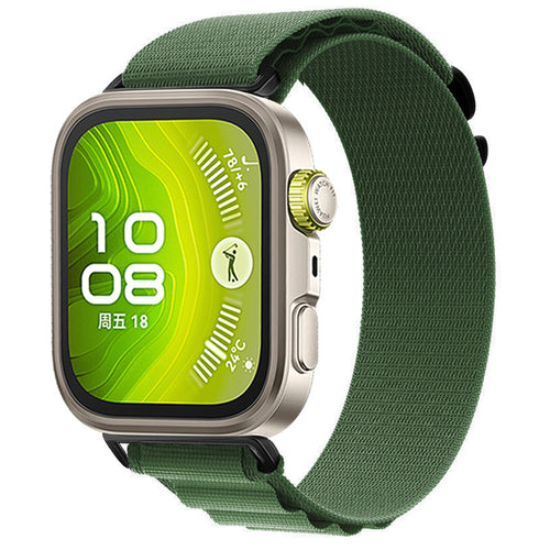 Huawei Watch Fit 4 Alpine Nylon Armband (Armeegrün)
