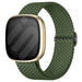 Fitbit Sense verstellbares gewebtes Armband (Armeegrün)