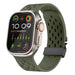Apple Watch Silikonarmband mit P-Schnalle (Armeegrün)