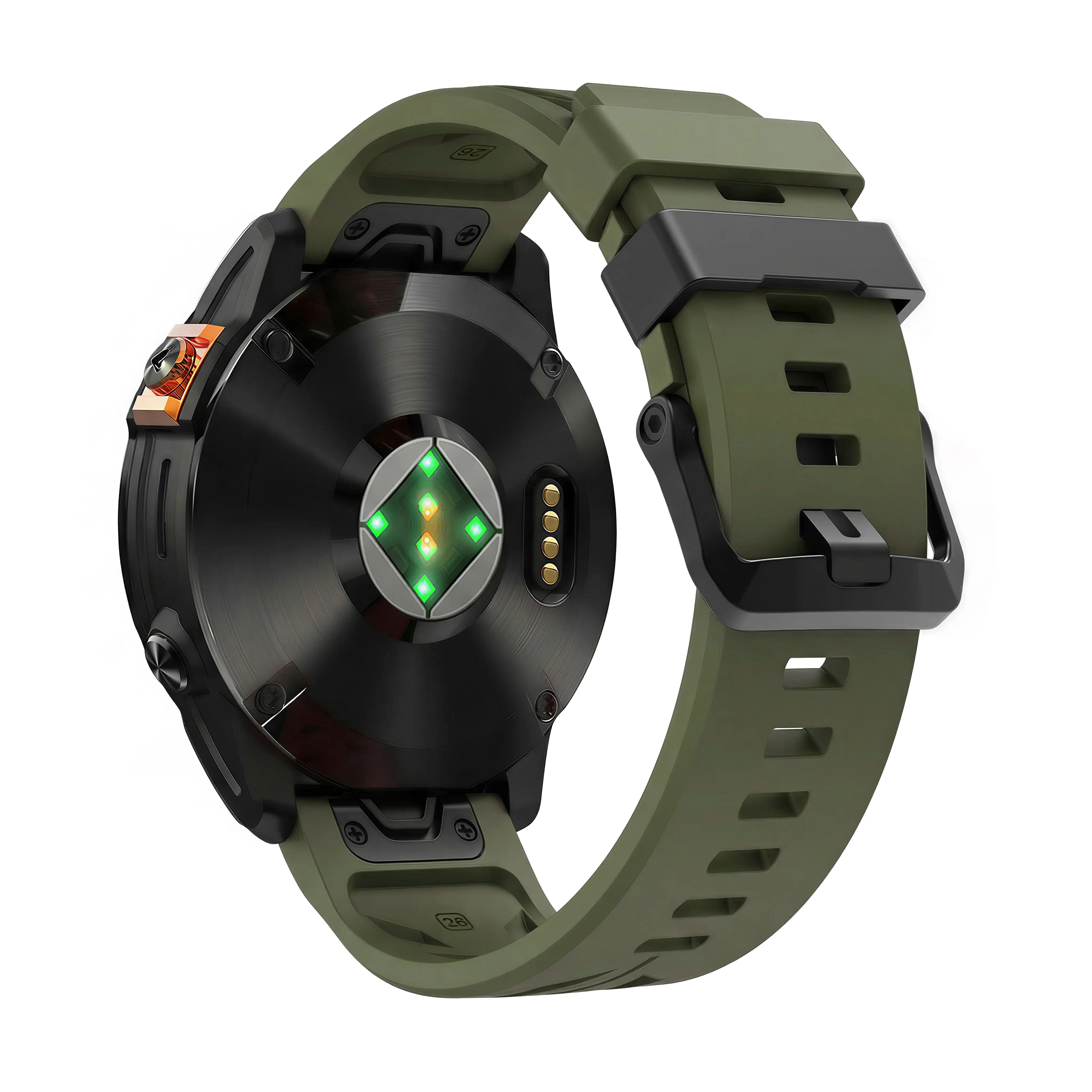 Garmin Quatix 8 Pro - 47mm Race Silikonarmband (Armeegrün)