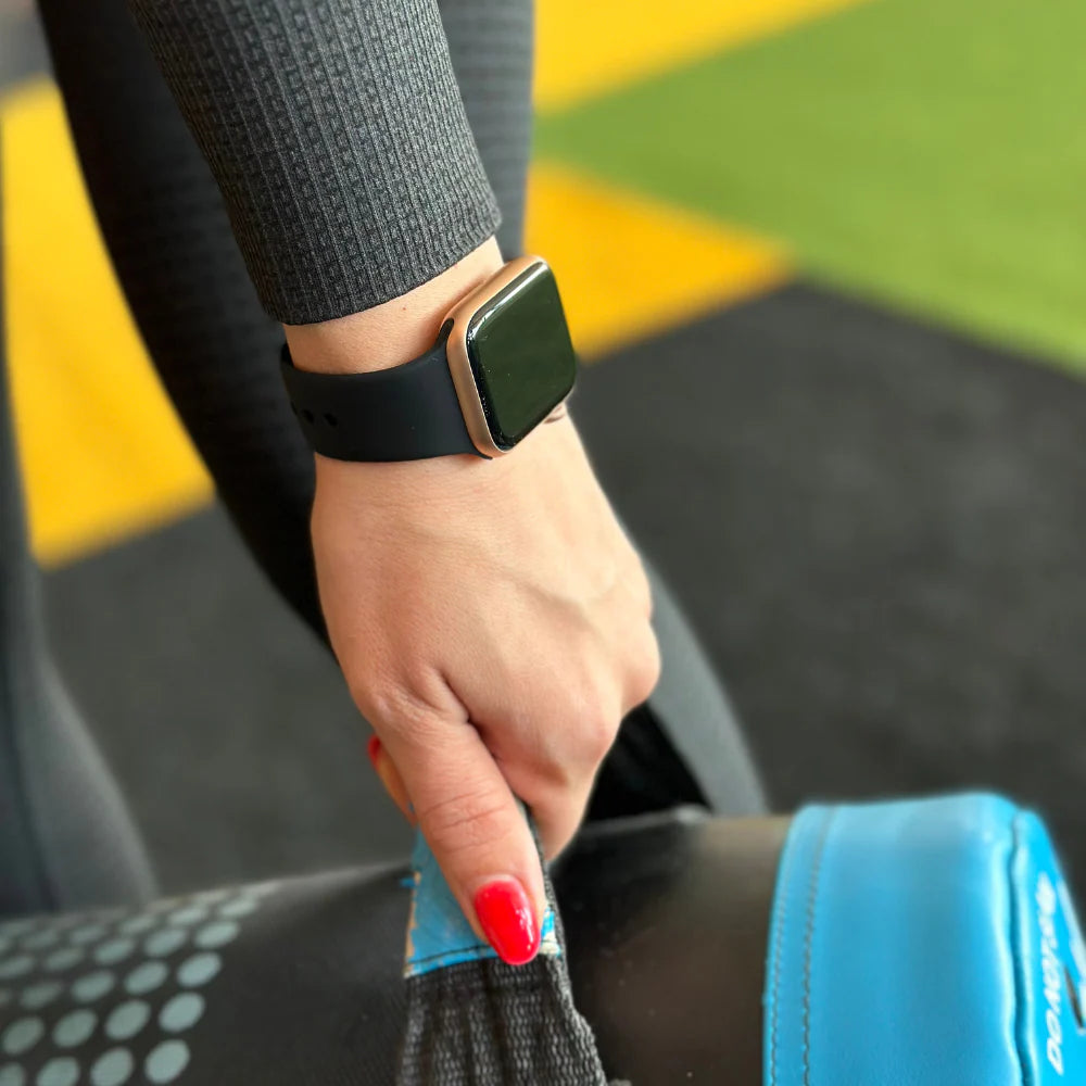 Apple Watch Silikonarmband (Schwarz)