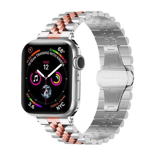 Apple Watch Jubilee Stahlband (Silber/Roségold)
