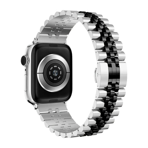 Apple Watch Jubilee Stahlband (Silber/Schwarz)