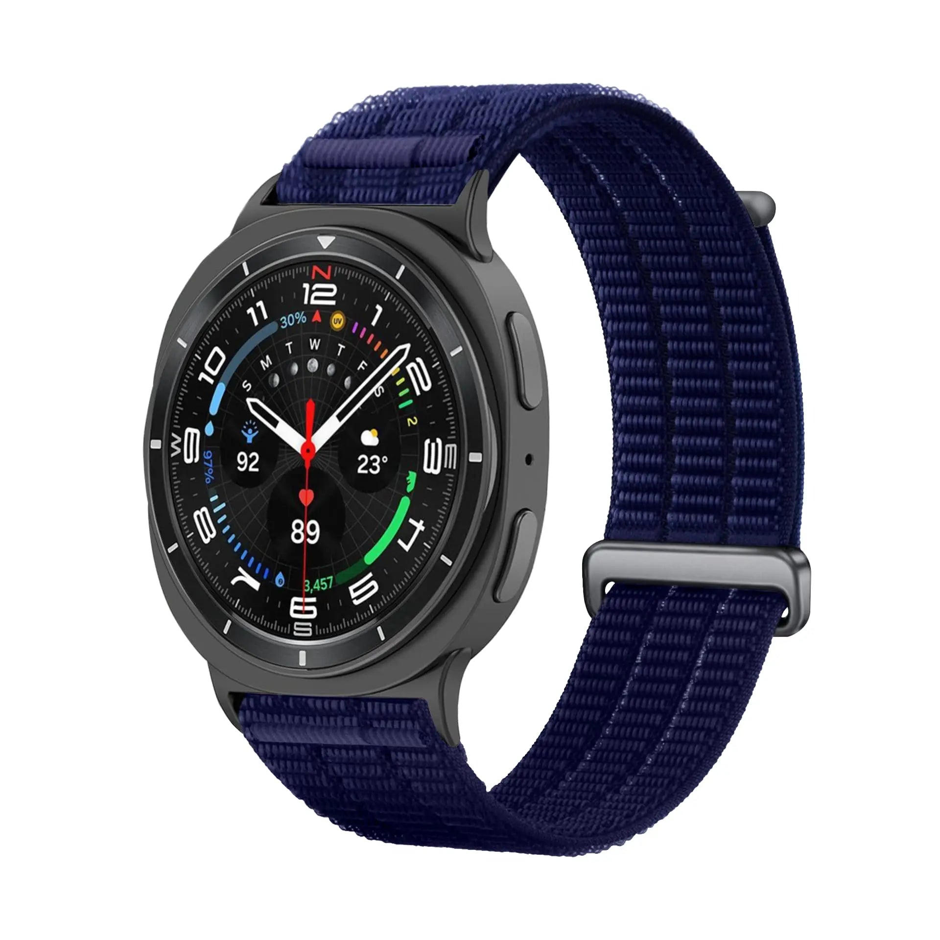 Samsung Galaxy Watch 8 - 40mm Nylon Air Armband (Dunkelblau)