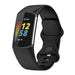 Fitbit Charge 6 Silikonarmband (Schwarz)