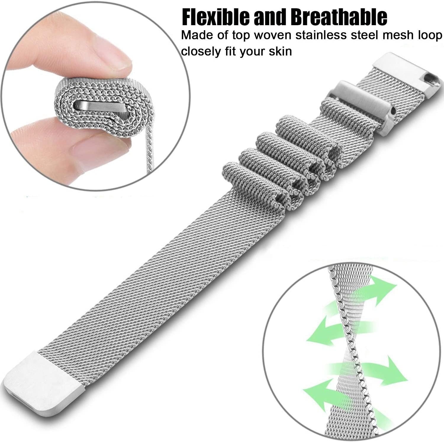 Garmin Venu 2 Milanese Armband (Silber)