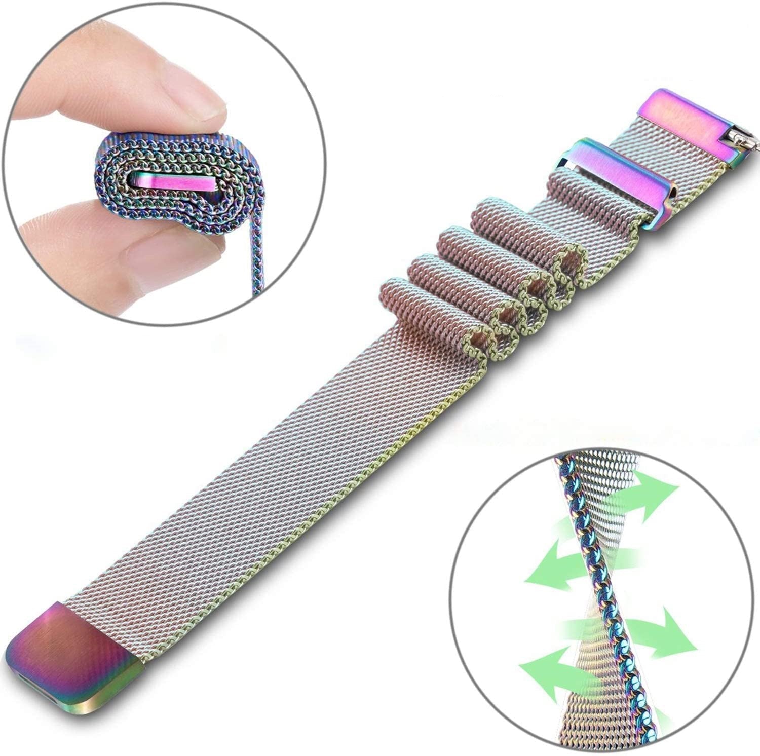 Garmin Venu 2 Milanese Strap (Pearlescent)