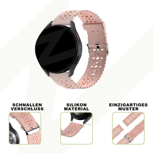 Bandz Coros Pace 2 Silikonarmband mit Muster (Rosa)