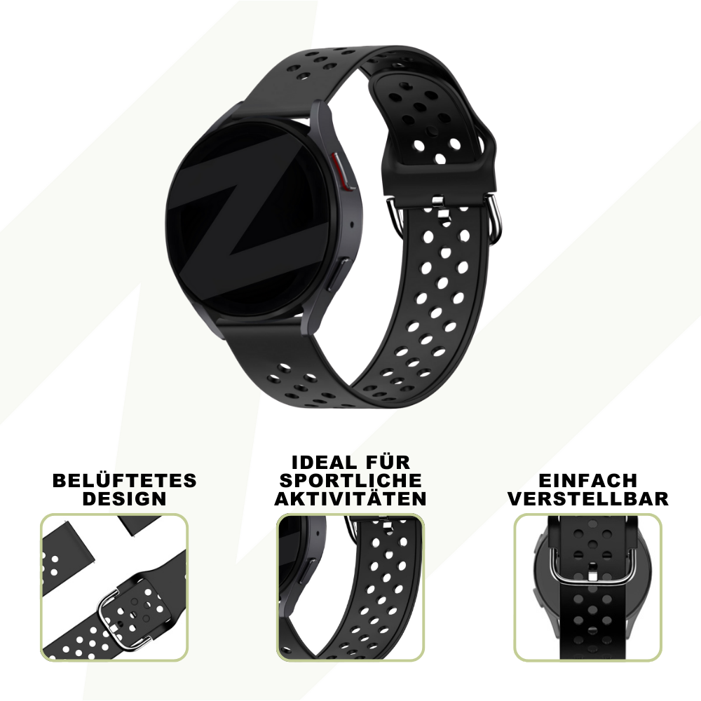 Bandz Coros Apex 42mm Sportarmband 'Air' (Schwarz)