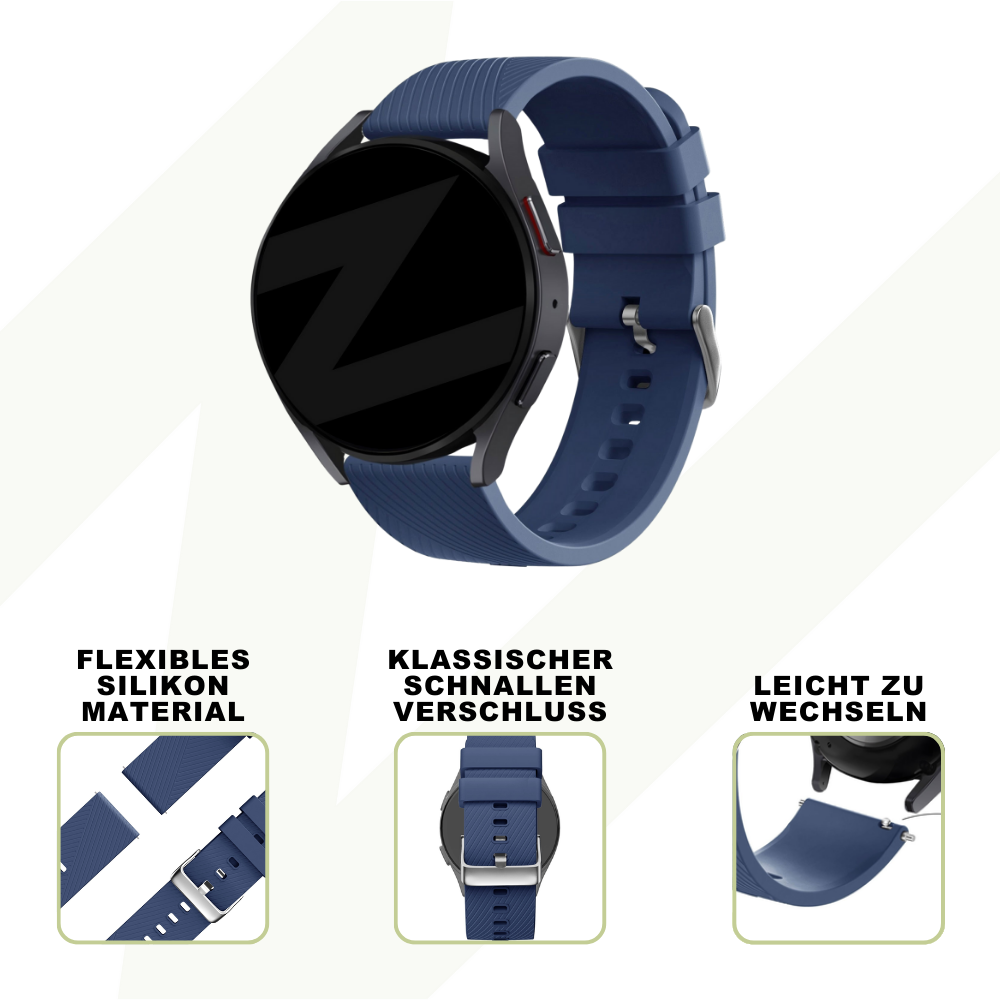 Bandz Suunto Vertical Silicone Strap 'Deluxe' (Dark Blue)