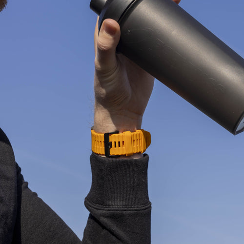 Bandz Garmin Descent MK3i - 51mm Silikonarmband mit Schnalle (Orange)