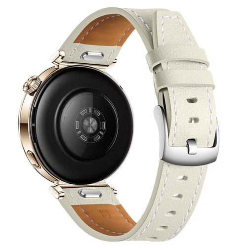 Xiaomi Watch S4 - 41mm 'One Push' Lederarmband (Beige)