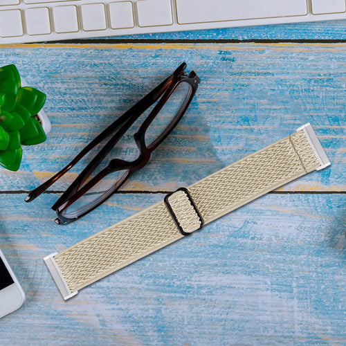 Fitbit Sense 2 Elastisches Armband (Beige)