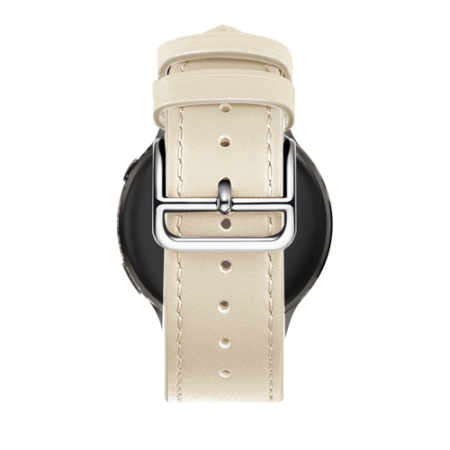 Bandz Garmin Venu 3s Leather Strap 'Deluxe' (Beige)