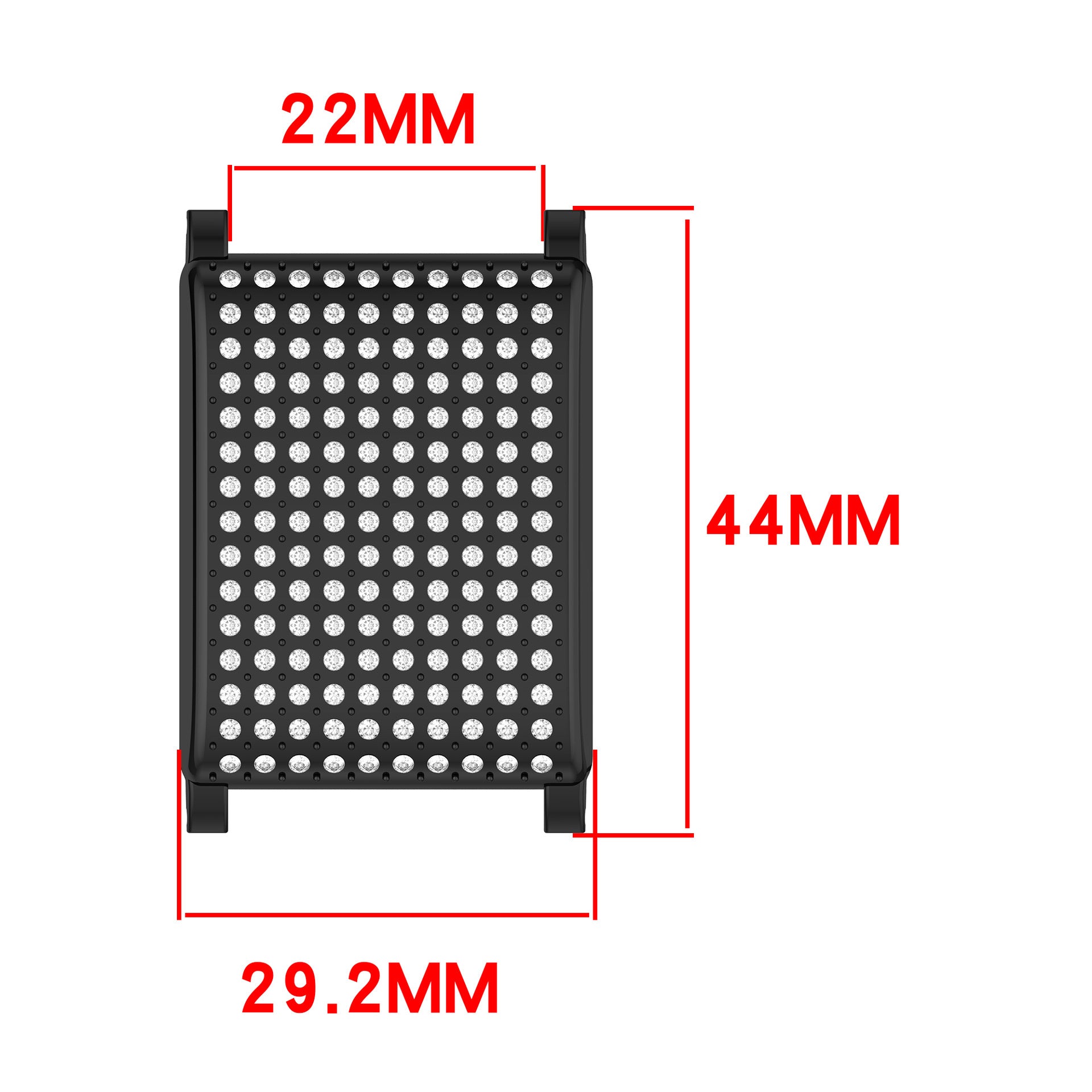 Kompatibel mit Whoop Hardcase Diamant (Schwarz)