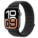 Strap-it Apple Watch Wave Nylonarmband (Schwarz)