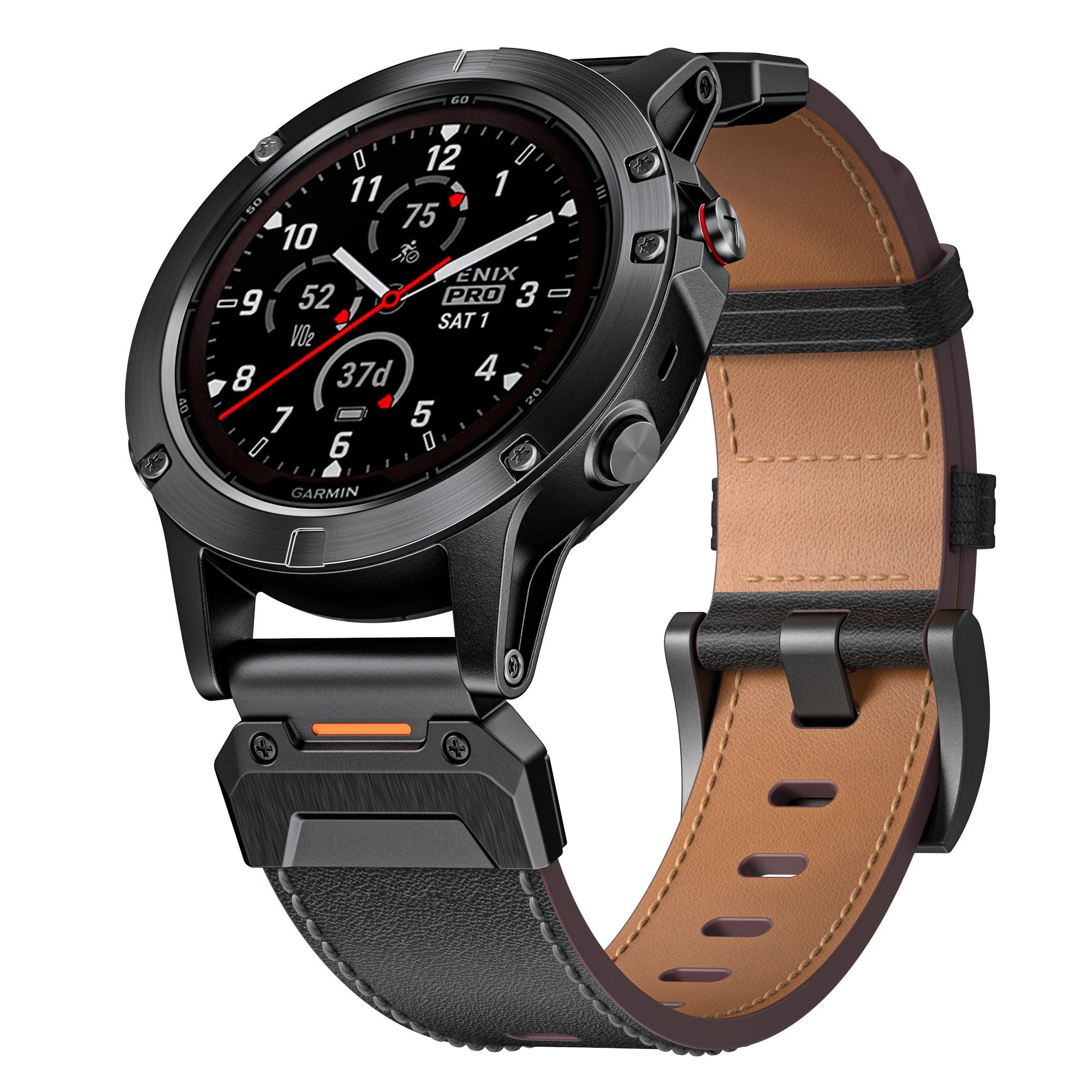 Garmin Approach S60 Genuine Leather Strap (Black)