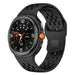Samsung Galaxy Watch 8 - 40mm Silikonarmband mit Löchern (Schwarz)