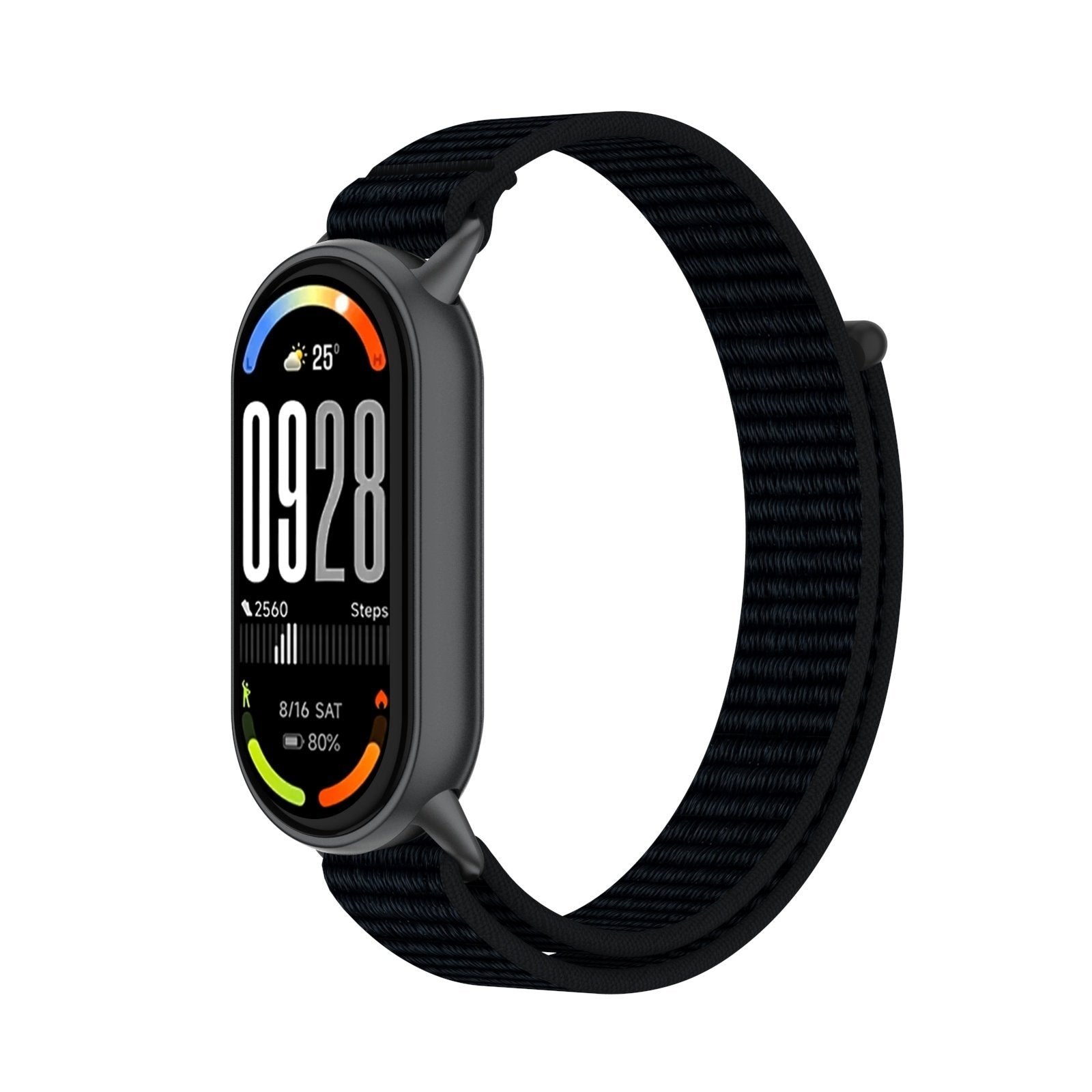 Xiaomi Smart Band 10 Modern Nylonarmband (Schwarz)
