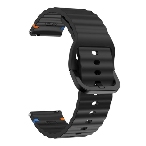 Polar Ignite Wave Silicone Bracelet (Black)