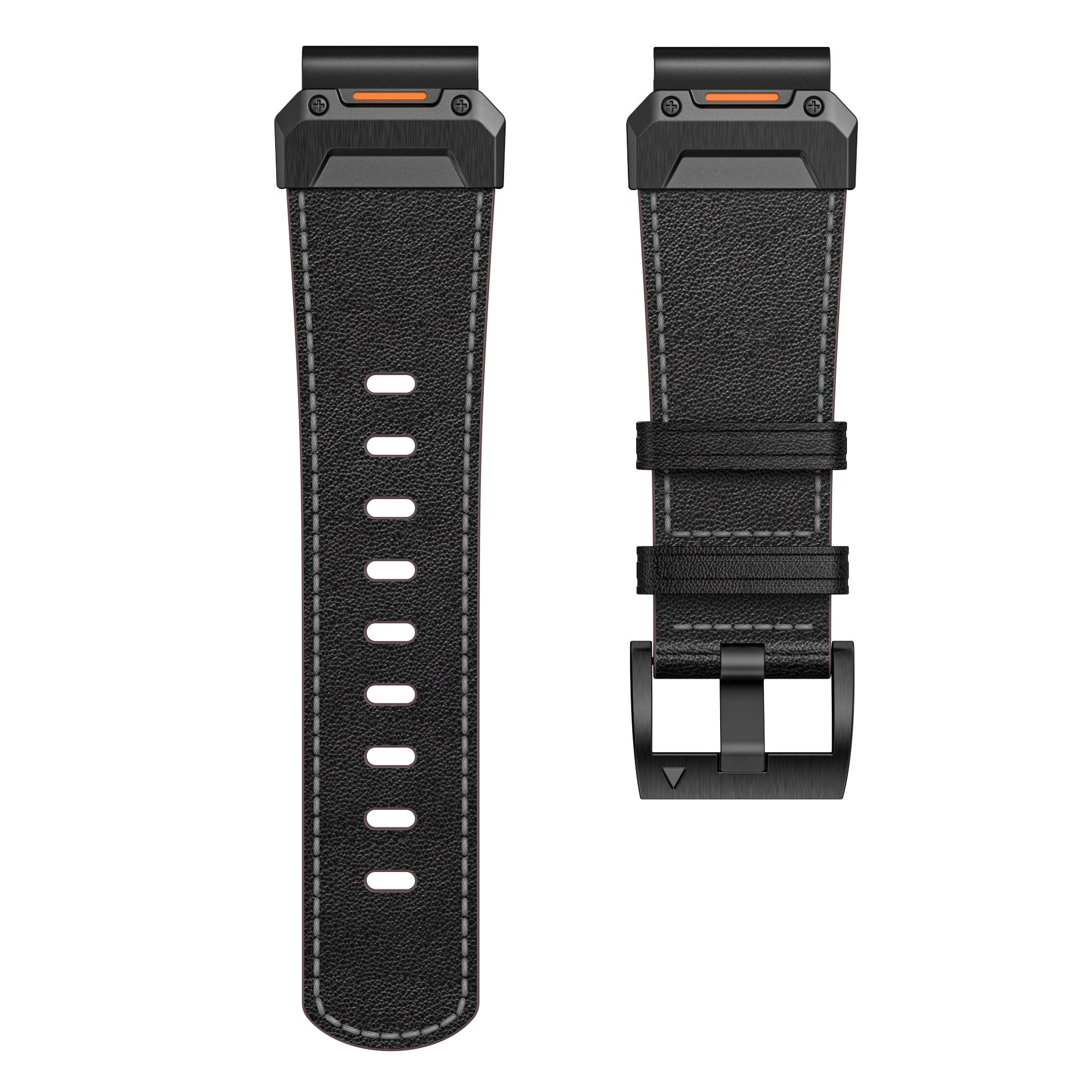 Garmin Fenix E Genuine Lederarmband (Schwarz)