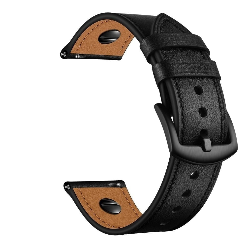 Oppo Watch X2 Lederarmband mit Schraube (Dunkelbraun)