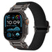 Apple Watch 'Explorer' Polyester Armband (Schwarz mit Schwarz)