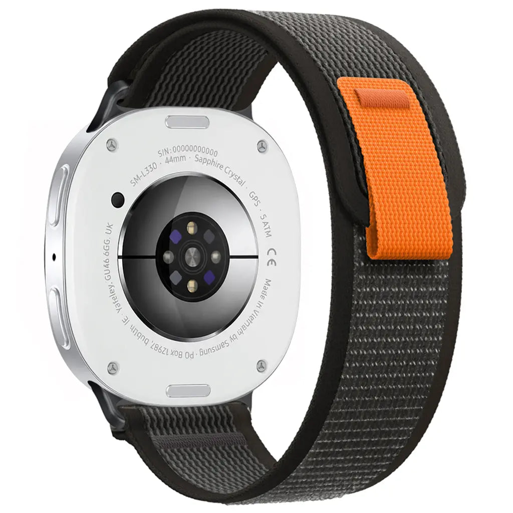 Samsung Galaxy Watch 8 - 44mm Trail Nylonarmband (Schwarz)