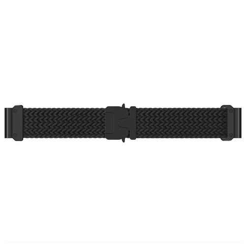 Garmin Approach S62 Geflochtenes Armband mit P-Schnalle (Schwarz mit Schwarz)
