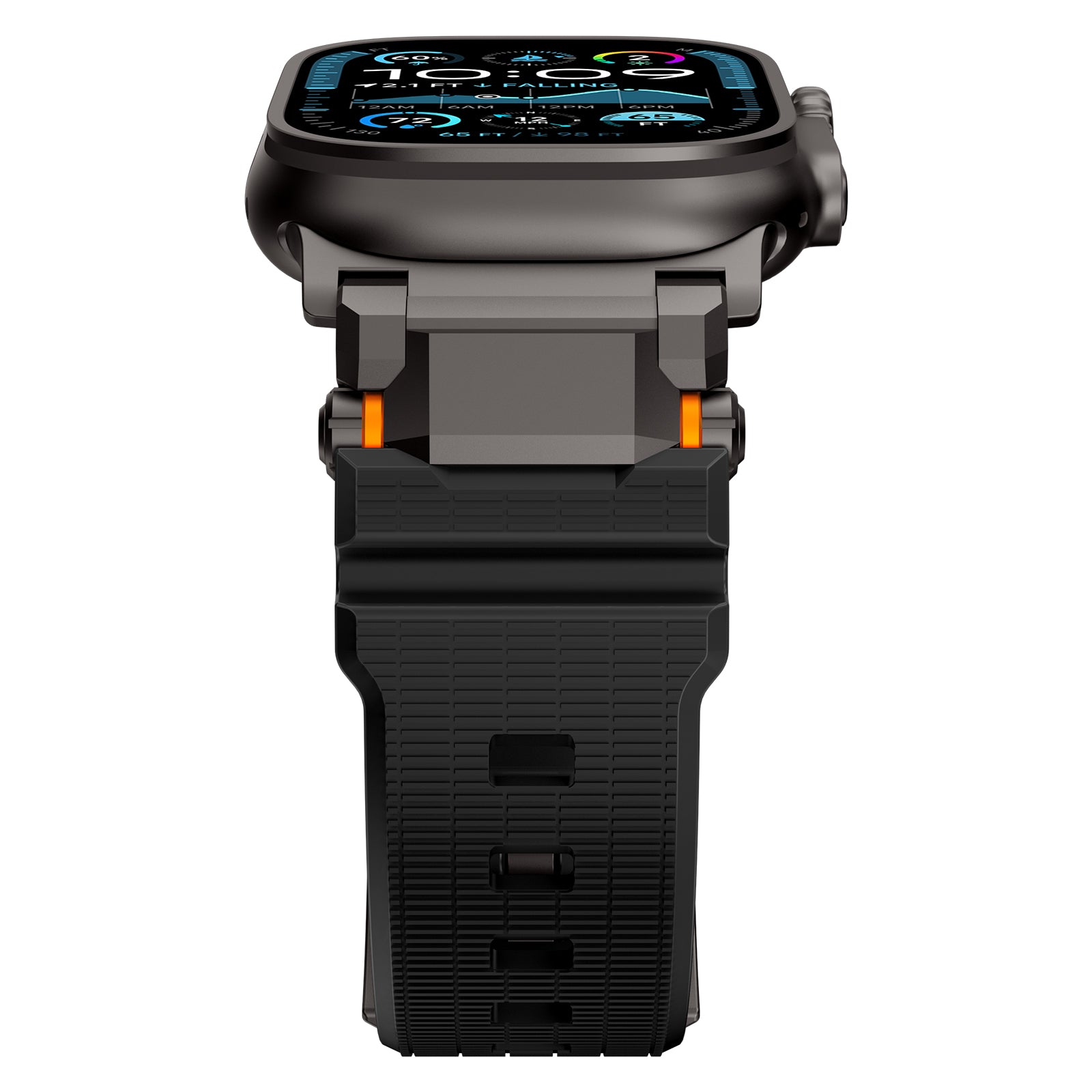 Apple Watch 'Adventurer' Silicone Strap (Black with Black)