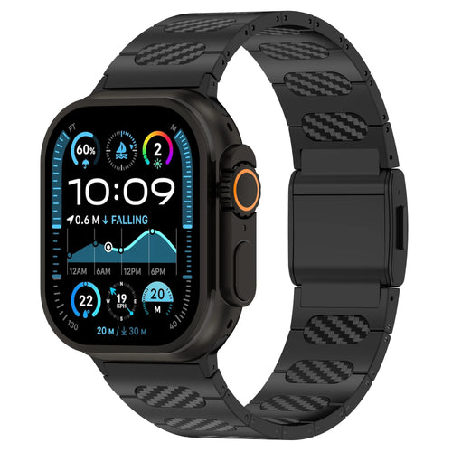 Refined Steel Hybrid Strap, black/carbon