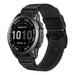 Garmin Fenix 8 - 51mm Premium Lederarmband (Schwarz)