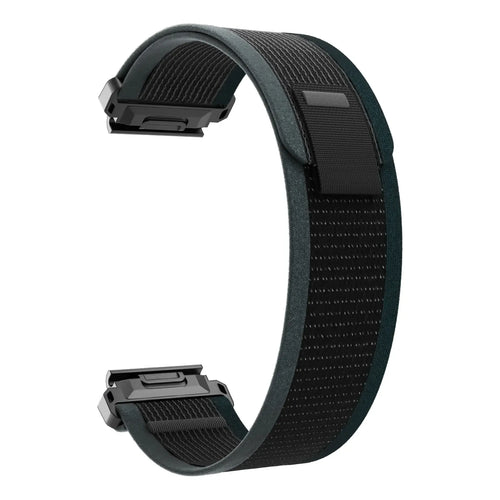 Garmin Quatix 8 Pro - 47mm Premium Trail Loop Armband (Schwarz/Grün)