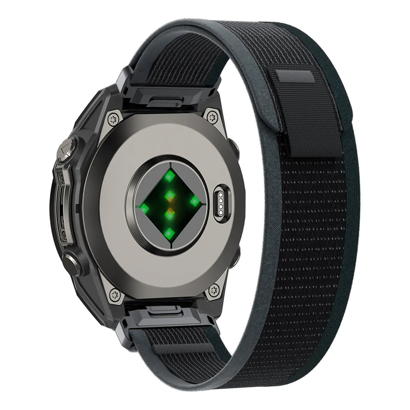 Garmin Quatix 8 Pro - 47mm Premium Trail Loop Armband (Schwarz/Grün)
