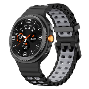 Samsung Galaxy Watch 8 - 44mm Ocean Armband (Schwarz/Grau)