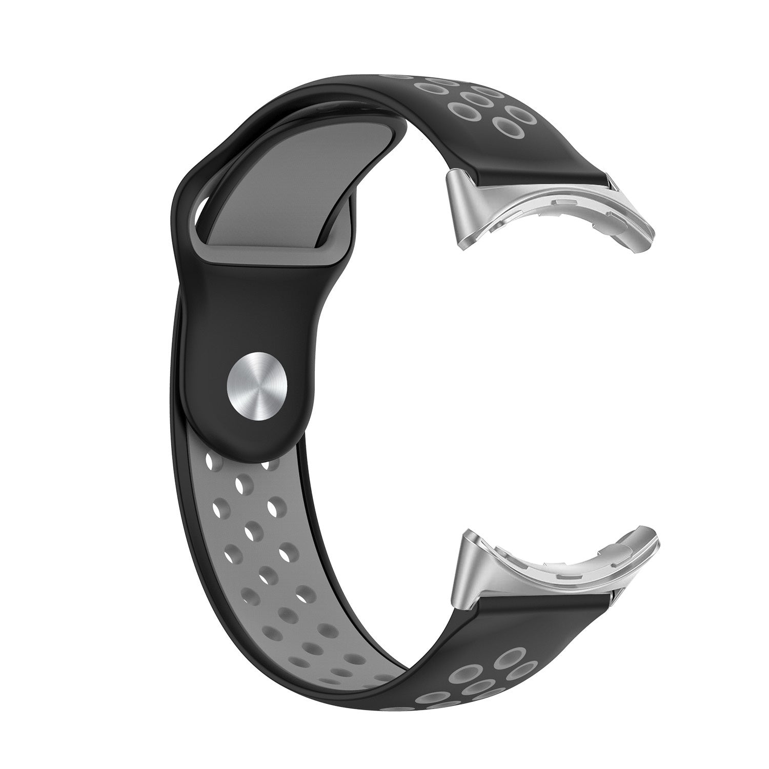 Google Pixel Watch 4 - 41mm Sportarmband (Schwarz/Grau)